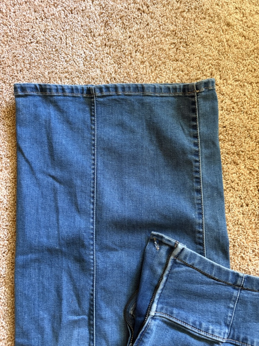 FREE PEOPLE We The Free Spotlight High-Rise Wide Leg Jeans 27 - Picture 7 of 7